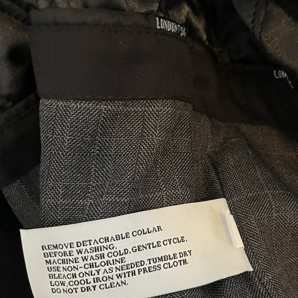 London‎ Fog Men's Iconic Trench Coat Black Size 42R - Picture 9 of 10